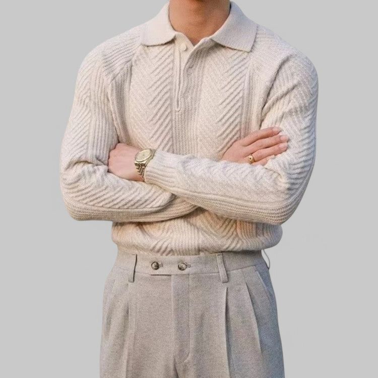 Old-Money Long Sleeved Polo Shirt