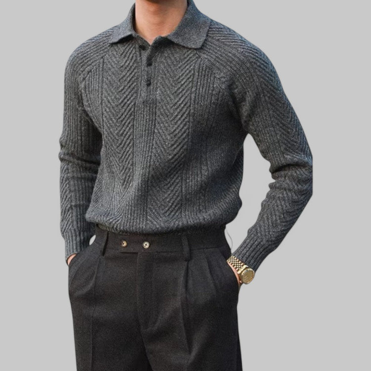 Old-Money Long Sleeved Polo Shirt