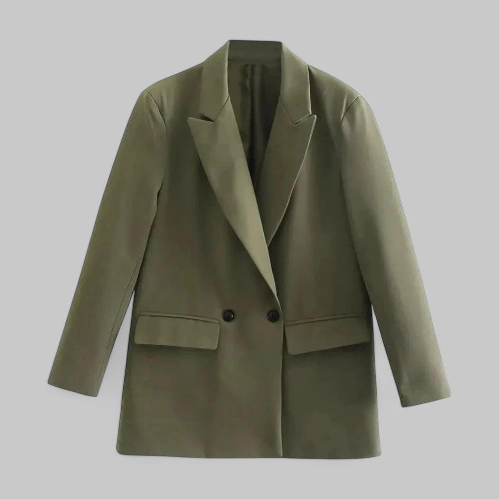 Double-Breasted Oversized Blazer