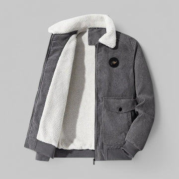 Men's Fleece-Lined Corduroy Warm Jacket