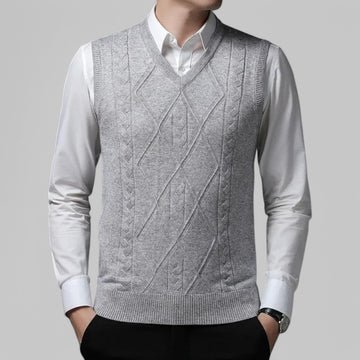 Argyle Knitted Spencer Tank