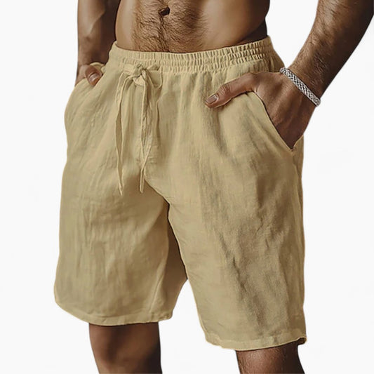 Breathable Stretch Linen Shorts