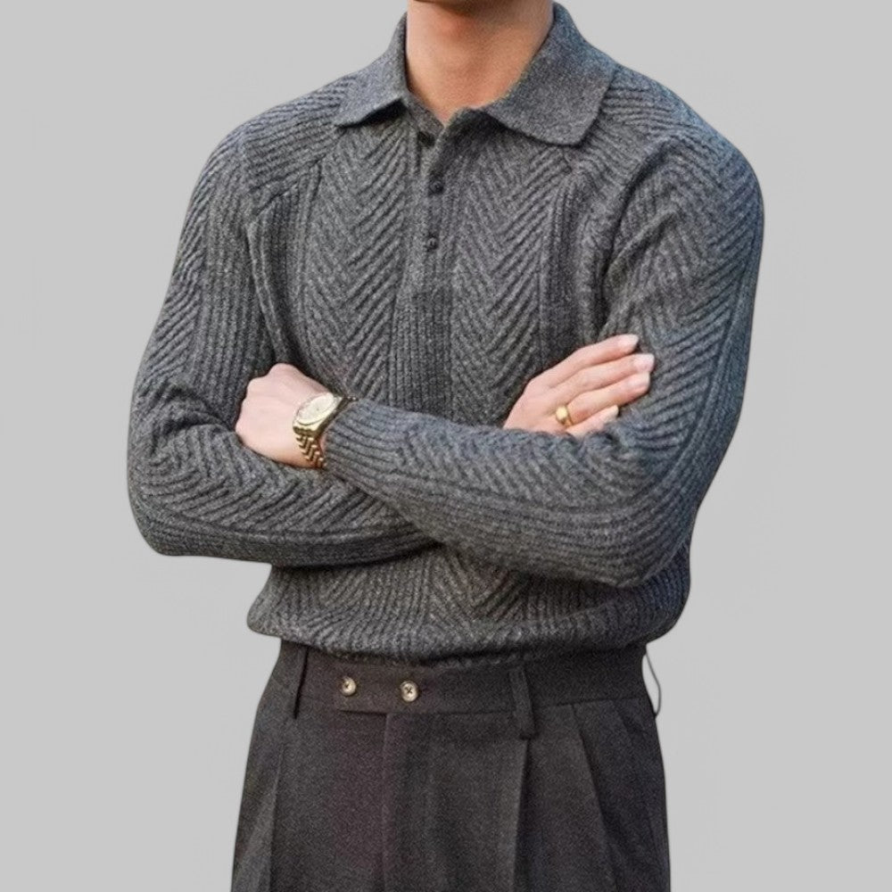 Old-Money Long Sleeved Polo Shirt