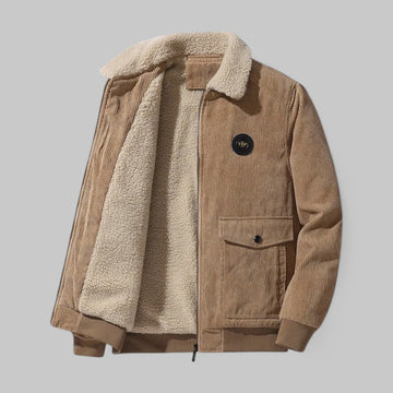 Men's Fleece Jacket with Fleece Collar