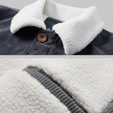 Men's Fleece Jacket with Fleece Collar