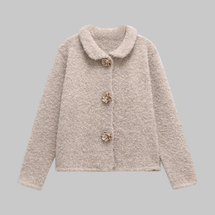 Klyber | Floral Button Knit Cardigan