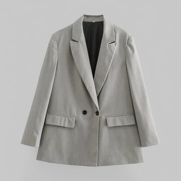 Double-Breasted Oversized Blazer