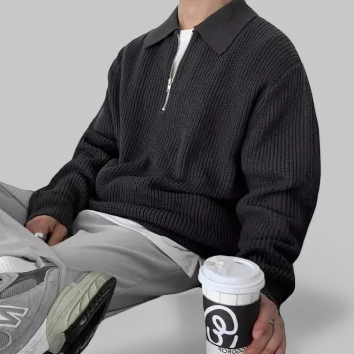 Old Money Vintage Knit Jumper for Men