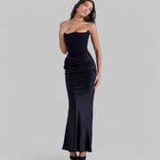 Klyber | Elegant Flowy Strapless Maxi Dress