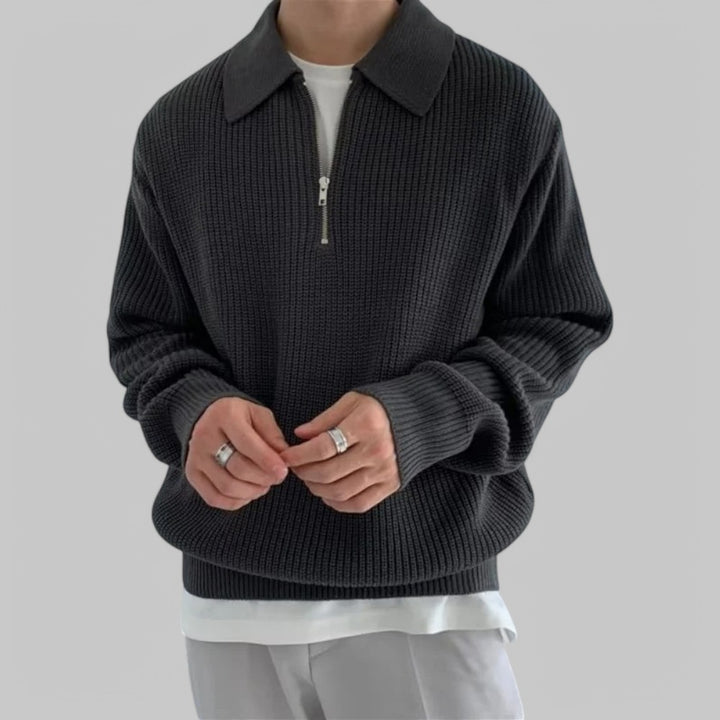 Old Money Vintage Knit Jumper for Men