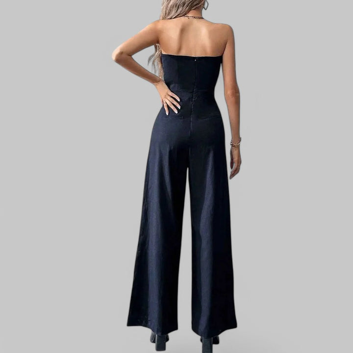 Klyber | Strapless Wide-Leg Jumpsuit with Pockets