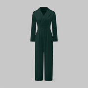 Sophisticated Tailored Wide-Leg Jumpsuit