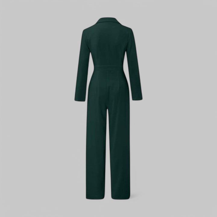 Sophisticated Tailored Wide-Leg Jumpsuit