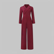 Sophisticated Tailored Wide-Leg Jumpsuit