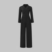 Sophisticated Tailored Wide-Leg Jumpsuit