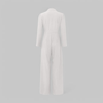 Sophisticated Tailored Wide-Leg Jumpsuit