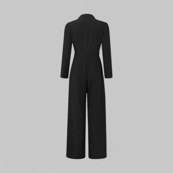 Sophisticated Tailored Wide-Leg Jumpsuit