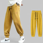 Casual Loose Fit Corduroy Joggers