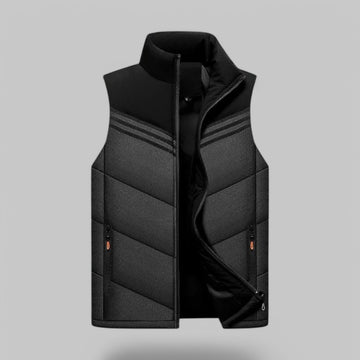 Men's Padded Gilet Vest with Contrast Panels