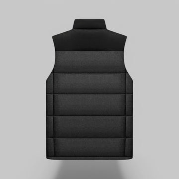 Men's Padded Gilet Vest with Contrast Panels