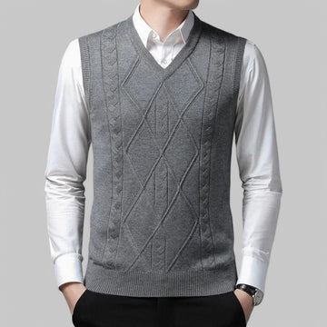 Argyle Knitted Spencer Tank