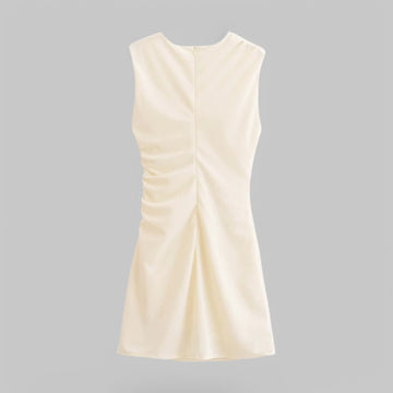 Sleeveless Draped Mini Dress