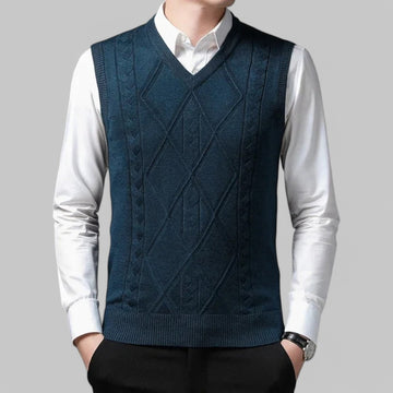 Argyle Knitted Spencer Tank