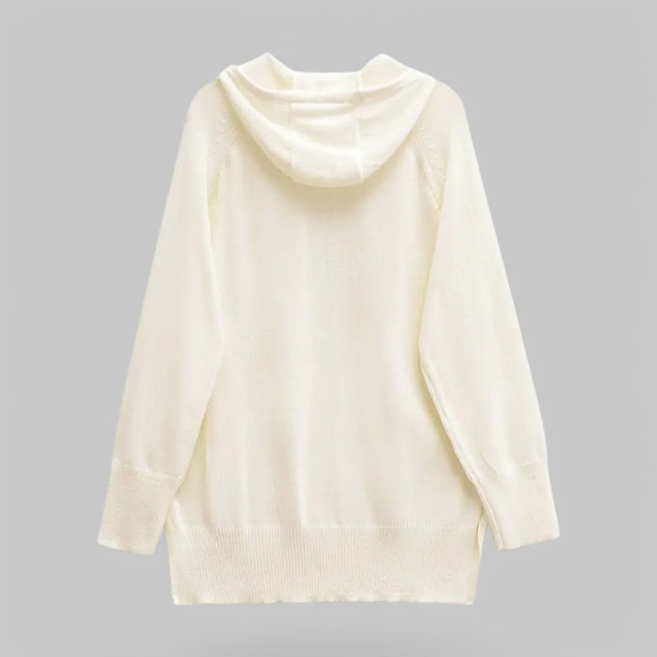 Women's Loose Knit Hooded Jumper