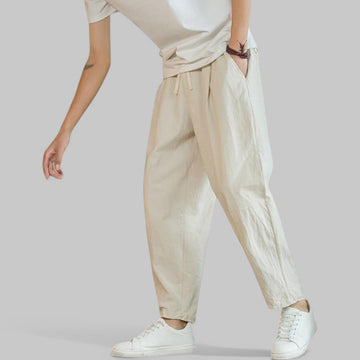 Breathable Cotton-Linen Casual Trousers