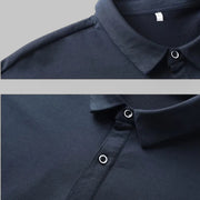 Minimalist Button-Up Stand Collar Sweatshirt