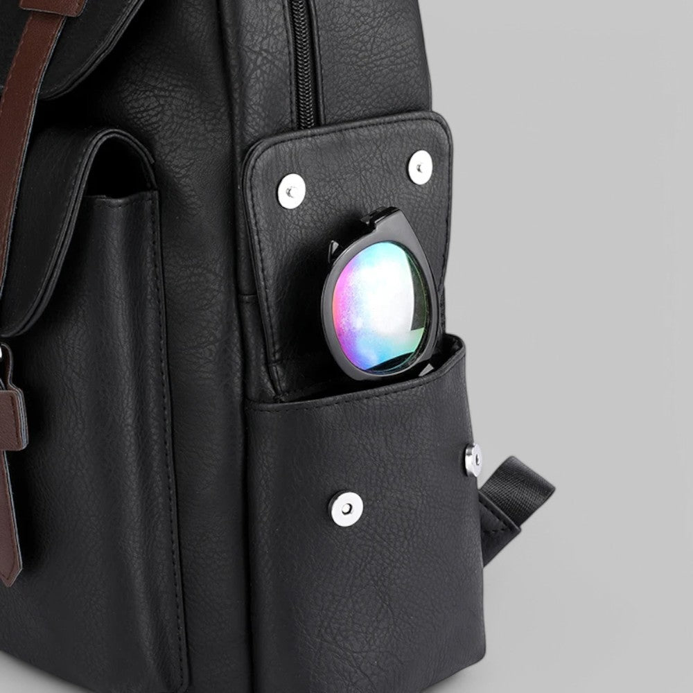 Men’s PU Leather Laptop Backpack