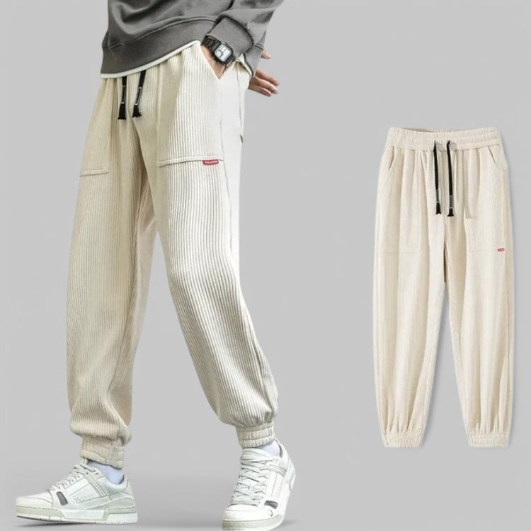 Casual Loose Fit Corduroy Joggers