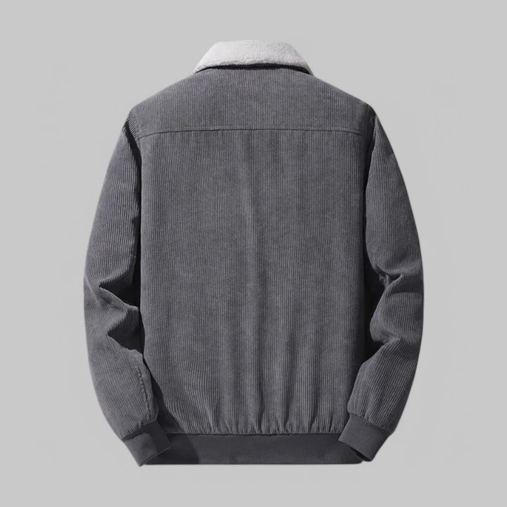 Men's Fleece Jacket with Fleece Collar