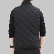 Men's Patterned Padded Gilet Body Warmer