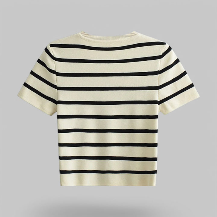 Soft Knit Cropped O-Neck T-Shirt