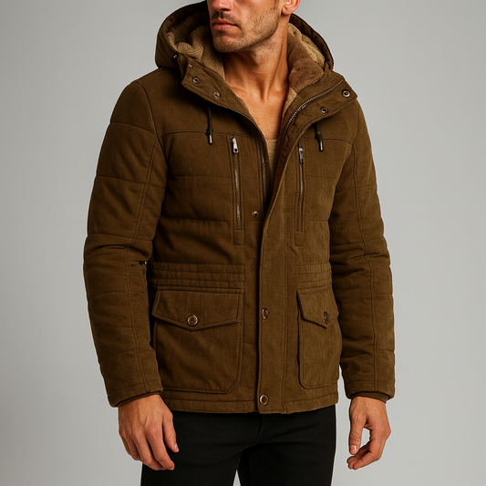 Warm Winter Hooded Lined Parka