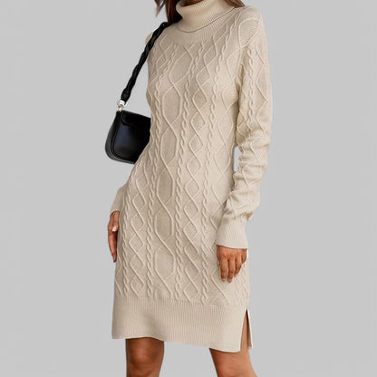 Cable Knit Midi Dress