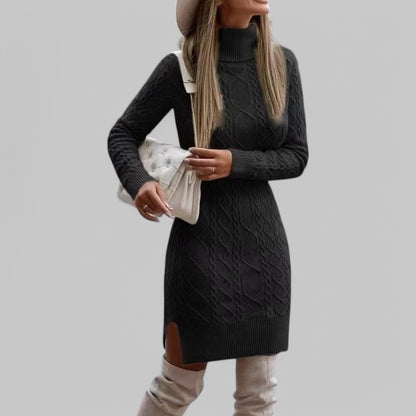 Cable Knit Midi Dress