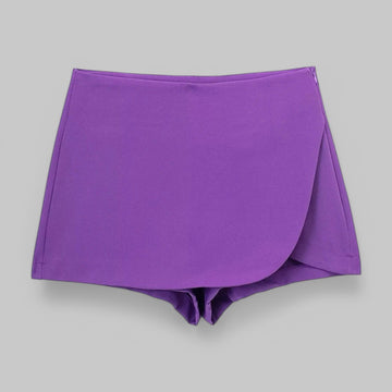 Round Hem Short Summer Skirt