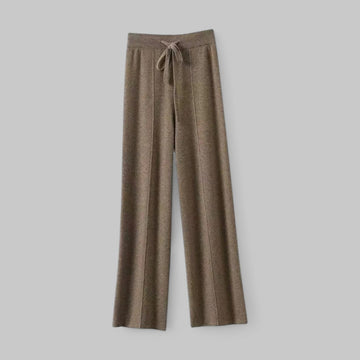Klyber | High-Waist Wool Wide-Leg Knit Trousers