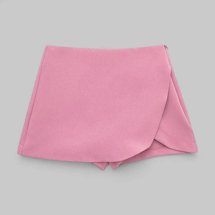 Round Hem Short Summer Skirt