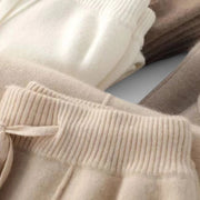 Klyber | High-Waist Wool Wide-Leg Knit Trousers
