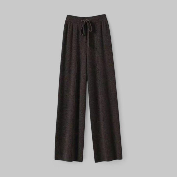Klyber | High-Waist Wool Wide-Leg Knit Trousers