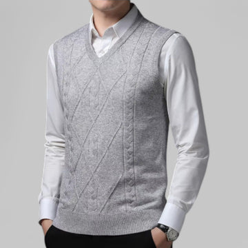 Argyle Knitted Spencer Tank
