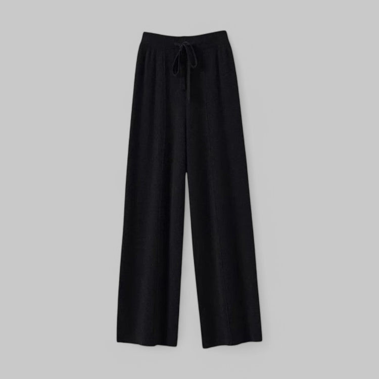 Klyber | High-Waist Wool Wide-Leg Knit Trousers