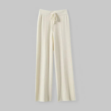 Klyber | High-Waist Wool Wide-Leg Knit Trousers