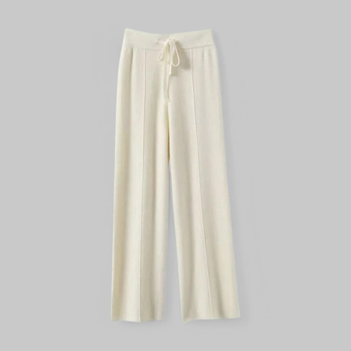 Klyber | High-Waist Wool Wide-Leg Knit Trousers