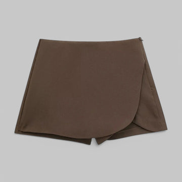 Round Hem Short Summer Skirt