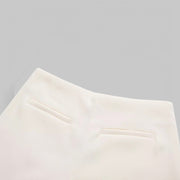 Round Hem Short Summer Skirt