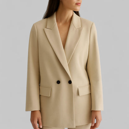 Double-Breasted Oversized Blazer